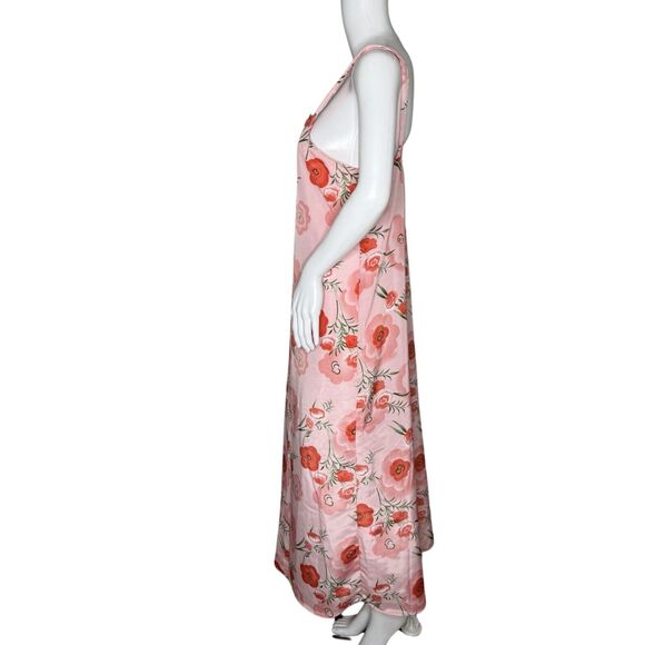 Contessa Di Roma Nightgown Womens Small Pink Floral Flower Bohemian Grandma - Picture 8 of 14